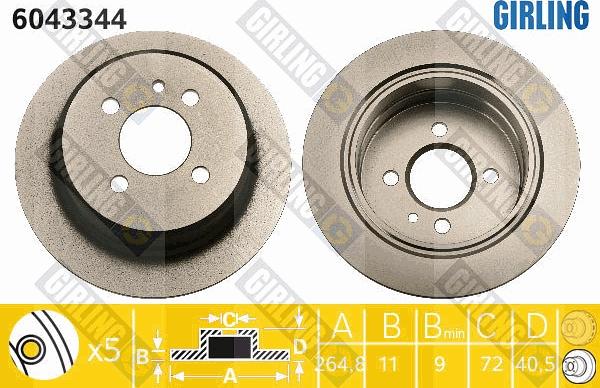 Girling 6043344 - Kočioni disk www.molydon.hr