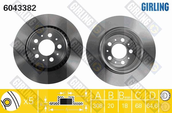 Girling 6043382 - Kočioni disk www.molydon.hr