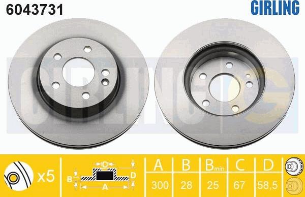 Girling 6043731 - Kočioni disk www.molydon.hr