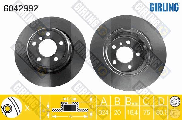 Girling 6042992 - Kočioni disk www.molydon.hr