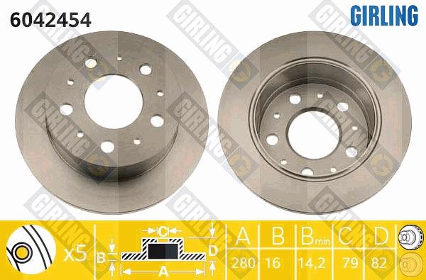 Girling 6042454 - Kočioni disk www.molydon.hr