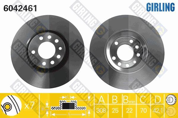 Girling 6042461 - Kočioni disk www.molydon.hr