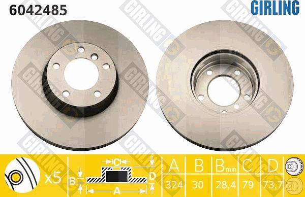 Girling 6042485 - Kočioni disk www.molydon.hr