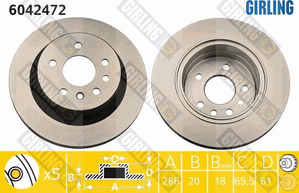 Girling 6042472 - Kočioni disk www.molydon.hr