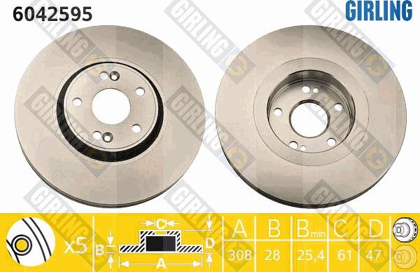 Girling 6042595 - Kočioni disk www.molydon.hr