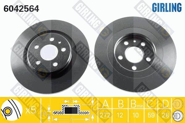 Girling 6042564 - Kočioni disk www.molydon.hr