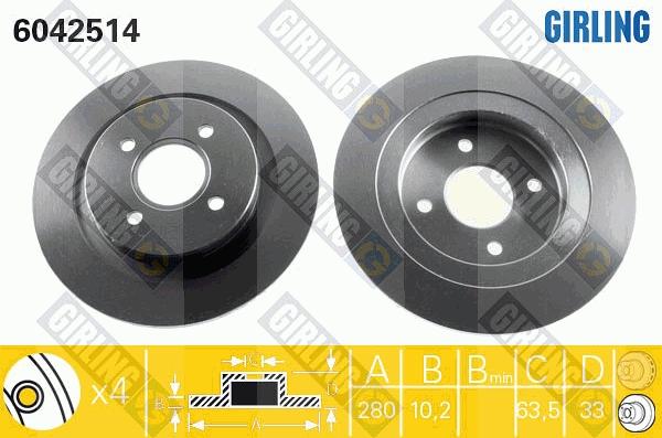 Girling 6042514 - Kočioni disk www.molydon.hr