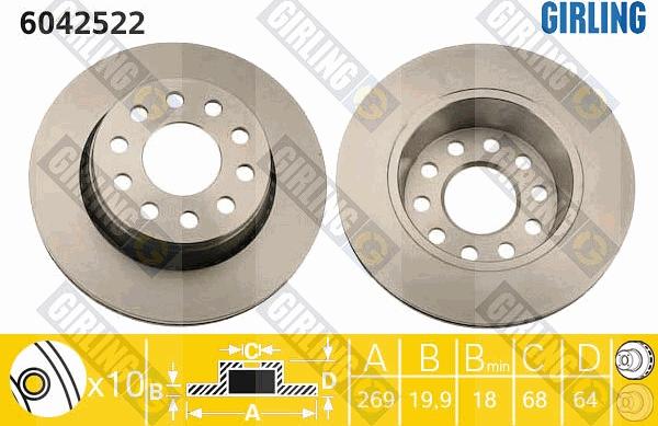 Girling 6042522 - Kočioni disk www.molydon.hr