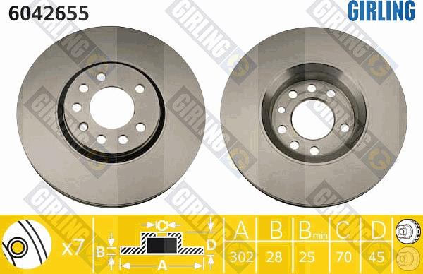 Girling 6042655 - Kočioni disk www.molydon.hr