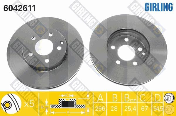 Girling 6042611 - Kočioni disk www.molydon.hr