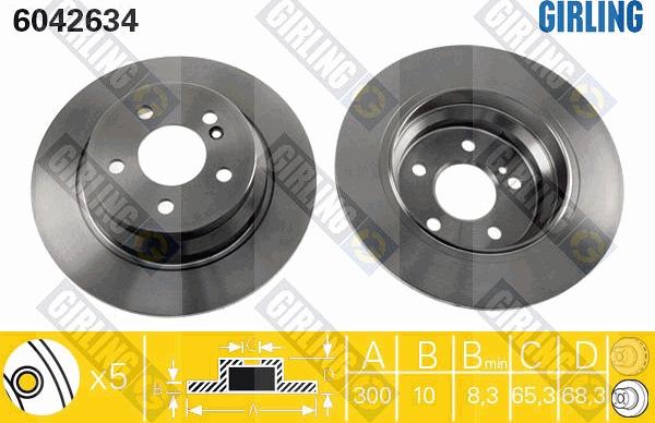 Girling 6042634 - Kočioni disk www.molydon.hr