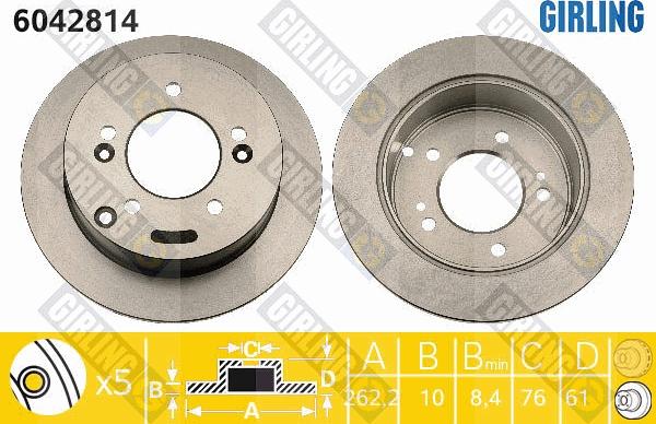 Girling 6042814 - Kočioni disk www.molydon.hr