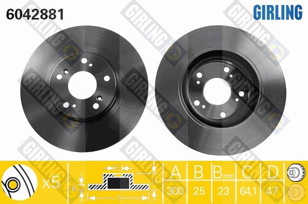 Girling 6042881 - Kočioni disk www.molydon.hr