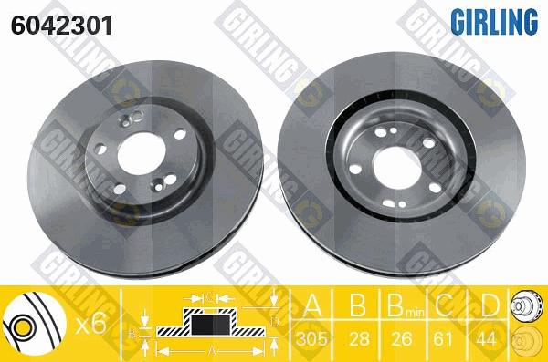 Girling 6042301 - Kočioni disk www.molydon.hr