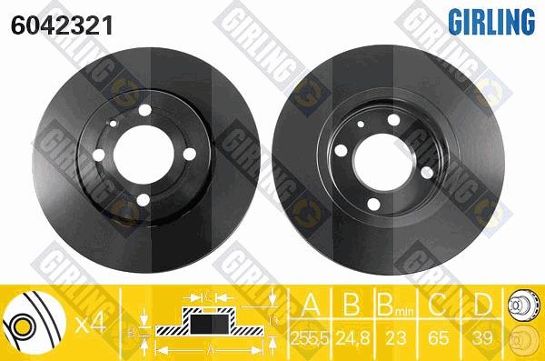 Girling 6042321 - Kočioni disk www.molydon.hr