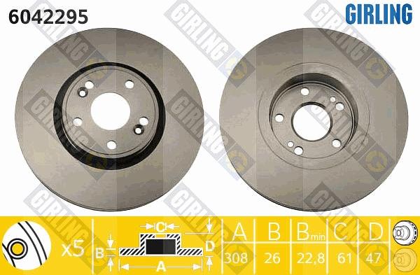 Girling 6042295 - Kočioni disk www.molydon.hr