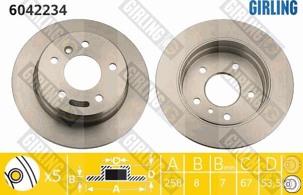 Girling 6042234 - Kočioni disk www.molydon.hr