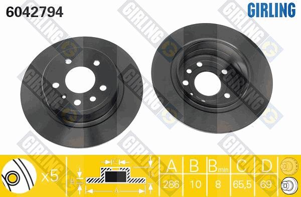 Girling 6042794 - Kočioni disk www.molydon.hr