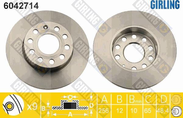 Girling 6042714 - Kočioni disk www.molydon.hr