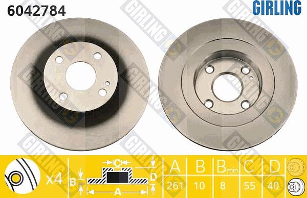 Girling 6042784 - Kočioni disk www.molydon.hr