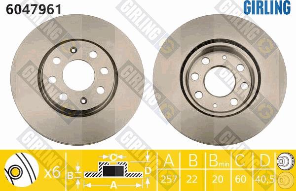 Girling 6047961 - Kočioni disk www.molydon.hr