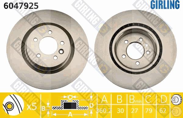 Girling 6047925 - Kočioni disk www.molydon.hr