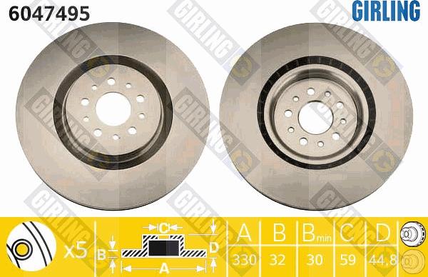 Girling 6047495 - Kočioni disk www.molydon.hr