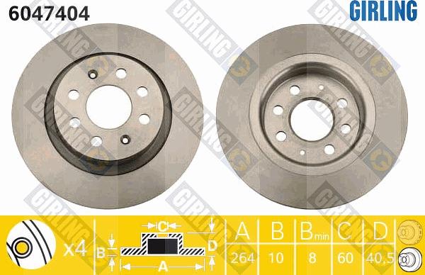 Girling 6047404 - Kočioni disk www.molydon.hr