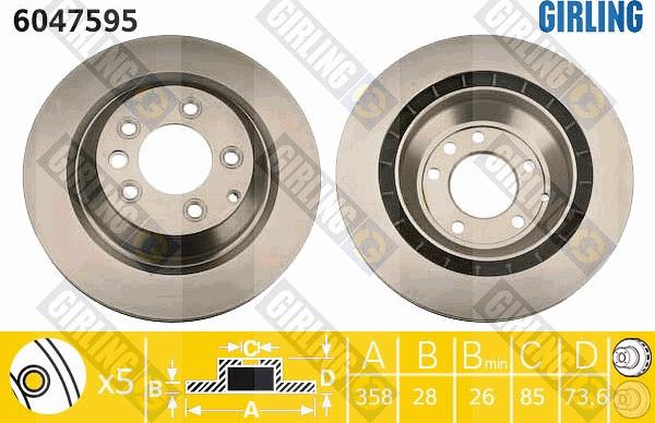 Girling 6047595 - Kočioni disk www.molydon.hr