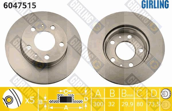 Girling 6047515 - Kočioni disk www.molydon.hr