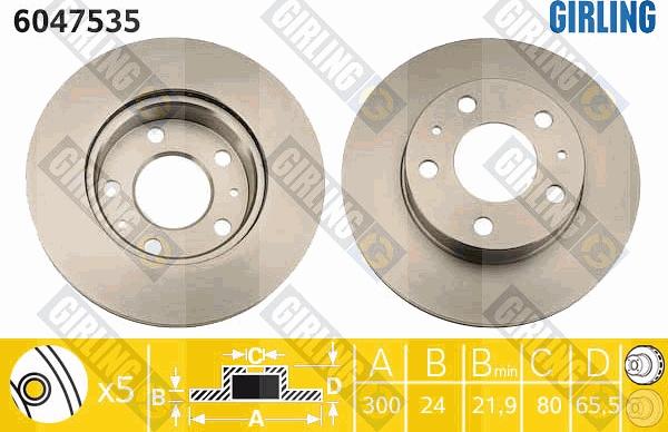 Girling 6047535 - Kočioni disk www.molydon.hr