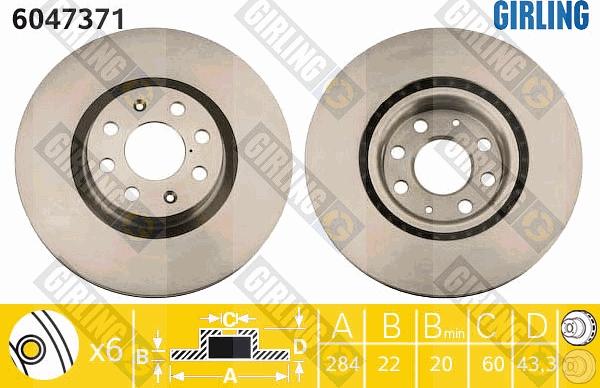 Girling 6047371 - Kočioni disk www.molydon.hr