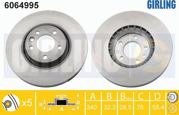 Girling 6064995 - Kočioni disk www.molydon.hr