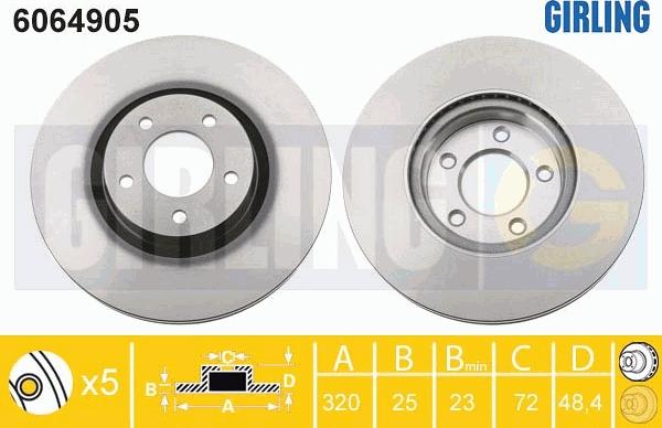 Girling 6064905 - Kočioni disk www.molydon.hr