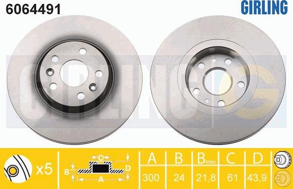 Girling 6064491 - Kočioni disk www.molydon.hr