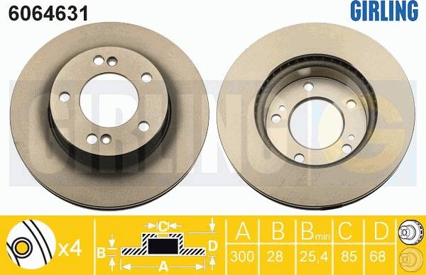 Girling 6064631 - Kočioni disk www.molydon.hr