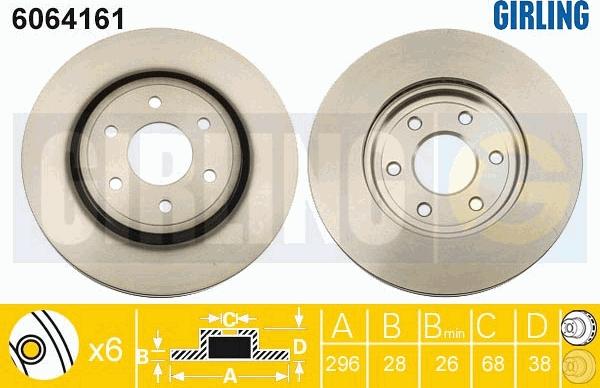 Girling 6064161 - Kočioni disk www.molydon.hr