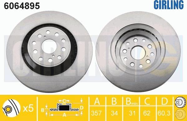 Girling 6064895 - Kočioni disk www.molydon.hr