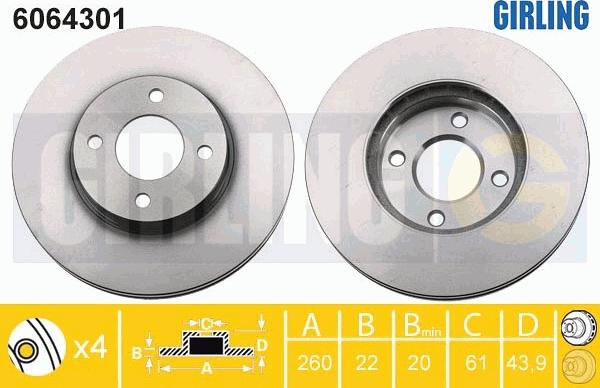 Girling 6064301 - Kočioni disk www.molydon.hr