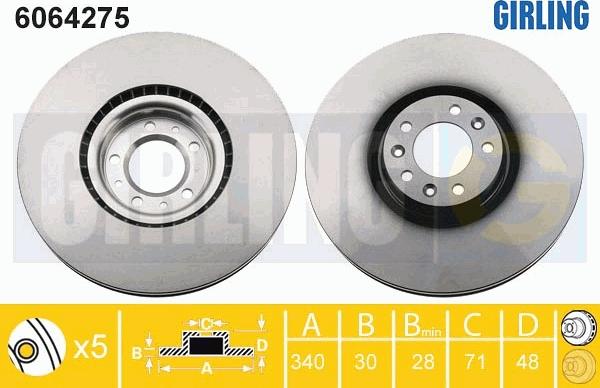 Girling 6064275 - Kočioni disk www.molydon.hr