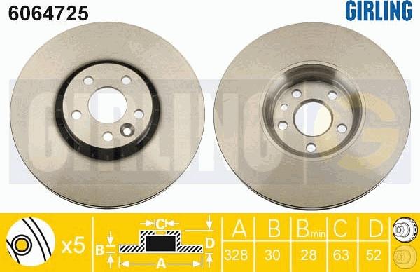 Girling 6064725 - Kočioni disk www.molydon.hr