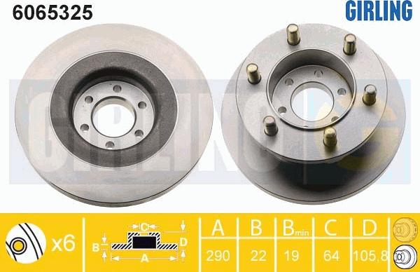 Girling 6065325 - Kočioni disk www.molydon.hr