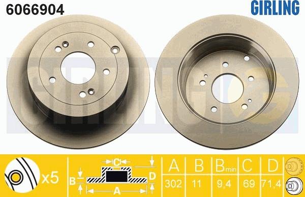 Girling 6066904 - Kočioni disk www.molydon.hr