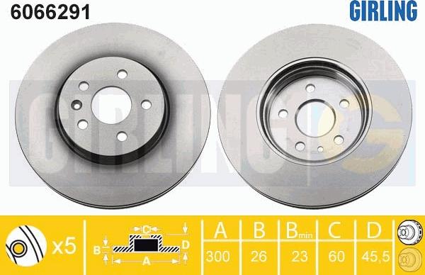 Girling 6066291 - Kočioni disk www.molydon.hr