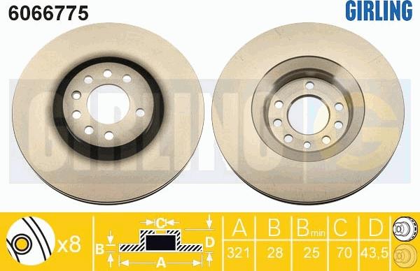 Girling 6066775 - Kočioni disk www.molydon.hr