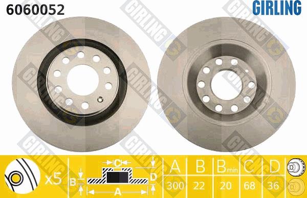 Girling 6060052 - Kočioni disk www.molydon.hr