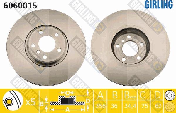 Girling 6060015 - Kočioni disk www.molydon.hr