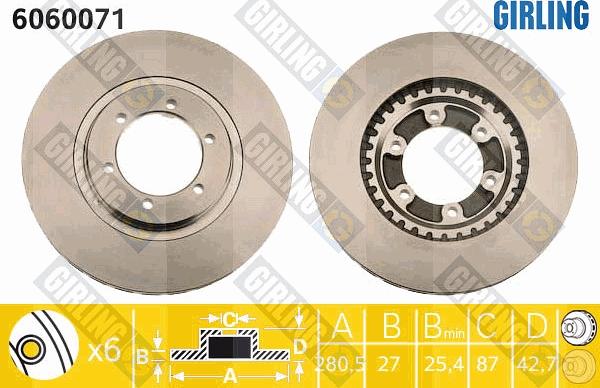 Girling 6060071 - Kočioni disk www.molydon.hr