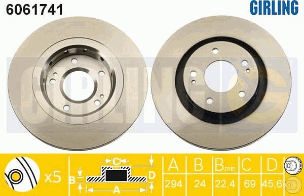 Girling 6061741 - Kočioni disk www.molydon.hr