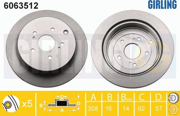 Girling 6063512 - Kočioni disk www.molydon.hr